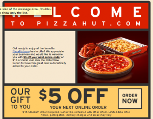Pizza Hut Coupons. Currently there are 75 coupons available. All