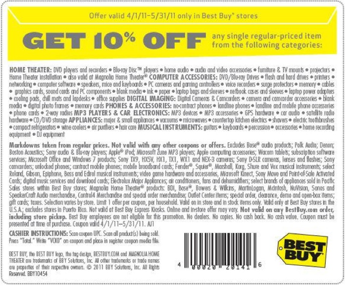 best buy printable coupons april 2011. To print the coupon just right